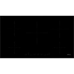 Smeg SI5952B 90cm Touch Control Induction Hob with Angled Edge Glass in Black Glass